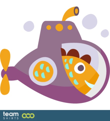 Fisch in einem U-Boot