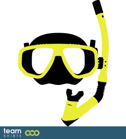 Diving mask with snorkel