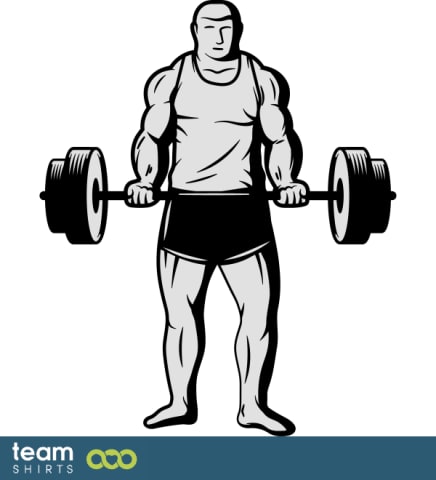 Bodybuilder avec barbell