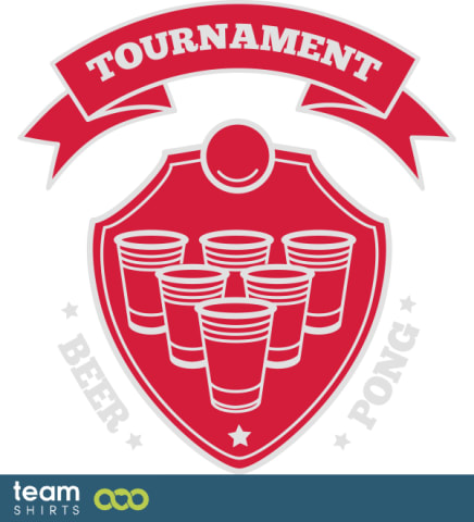 Beer pong tournament logo