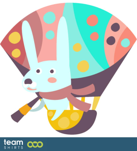 vecteur stock 9759462 lièvre ballon à air chaud 001