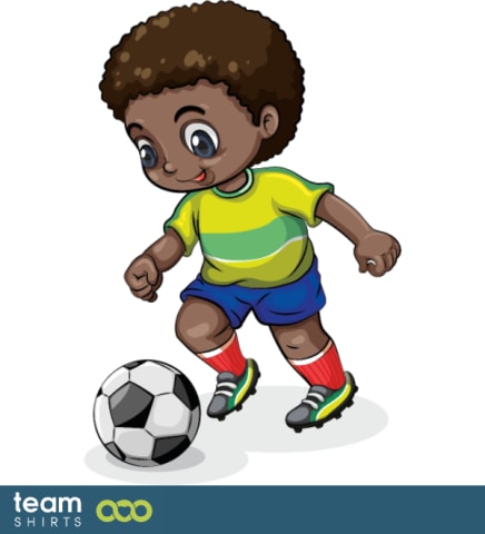 Child football player