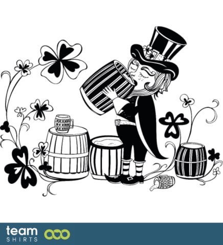 leprechaun with beer