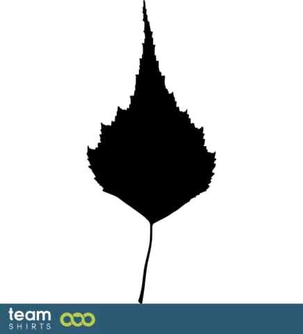 birch leaf silhouette