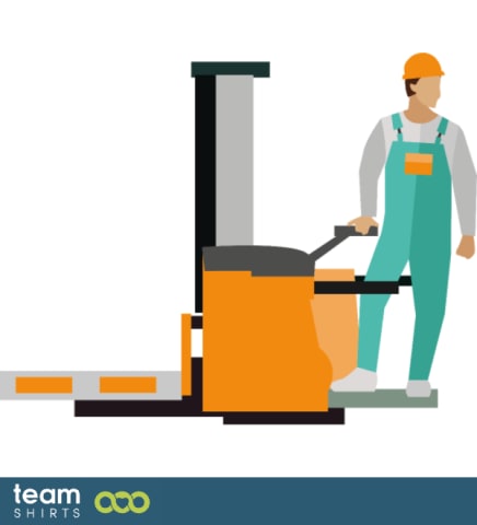 construction worker with lift