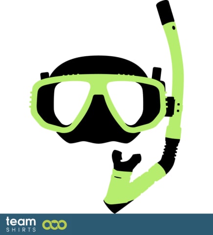 Diving mask with snorkel