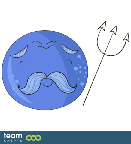 Neptune with face