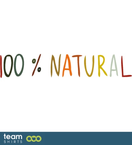 100% natural label