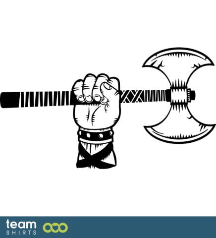 axe in fist