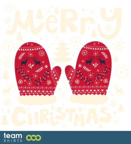 merry christmas gloves