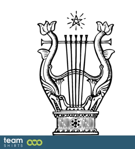 Harp with star