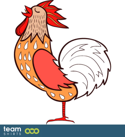 Cartoon rooster