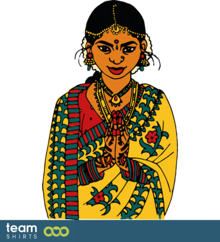 Indian woman wearing sari