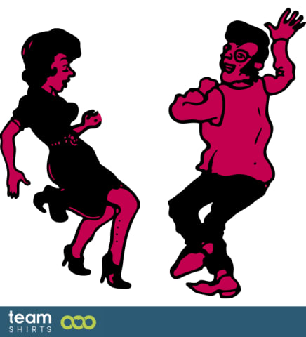 Rock'n'Roll dancing couple