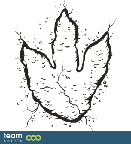 Dinosaur footprint
