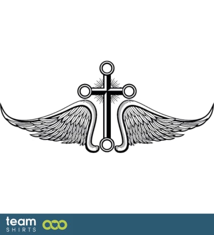 Winged annulet cross
