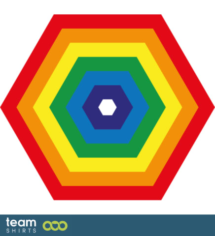 Rainbow hexagon