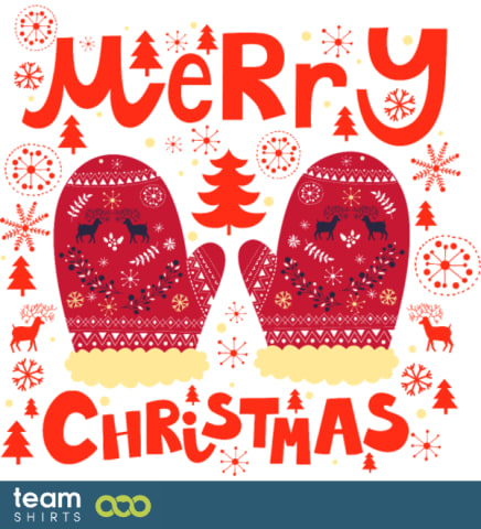 merry christmas gloves