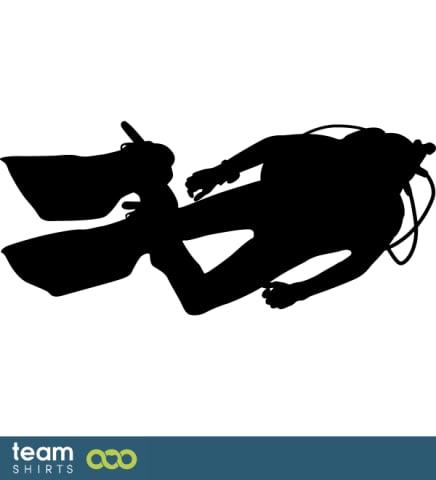 Diver silhouette