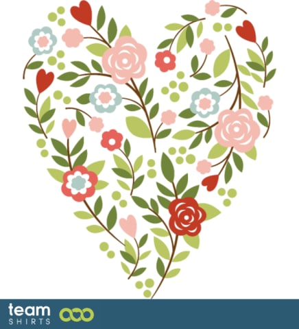 Heart of flowers