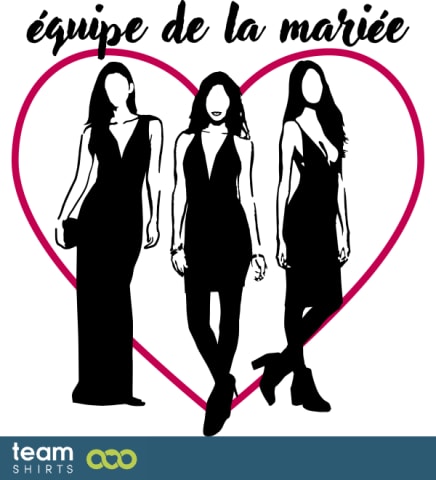 équipe de la mariée