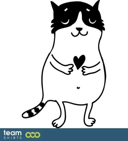 cat and heart