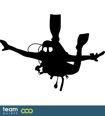 Diver silhouette