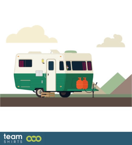 camper in the mountains