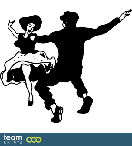 Rock'n'Roll dancing couple