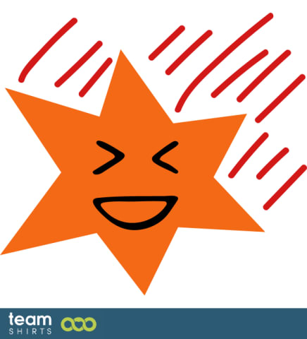 Happy shooting star