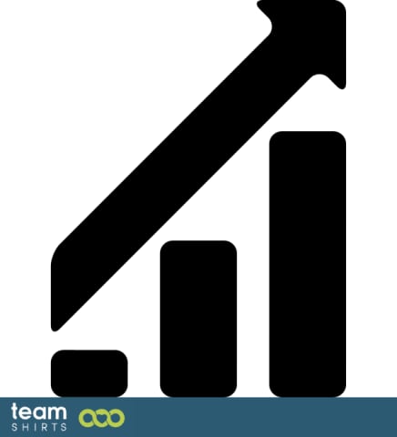 Positive growth chart diagram