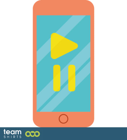 Smartphone playing music