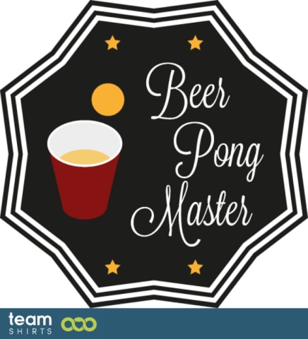 Beer pong master sticker