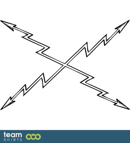 crossed flash arrows