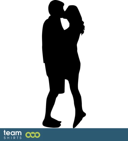 kiss silhouette