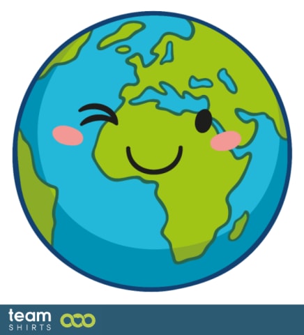 Earth with face