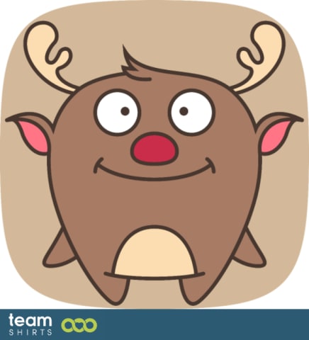 Cute Reindeer flat freexmas17mnr