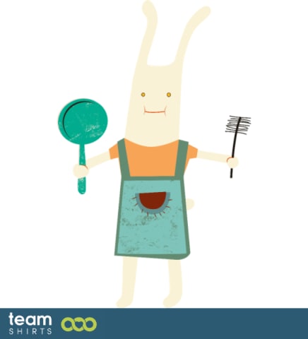 Rabbit cooking vectorstock 7595348
