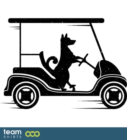 3 dog golfcaddy png vectorstock 6886395