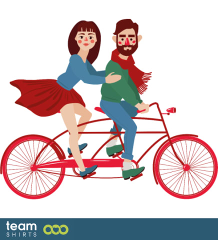 couple on tandem