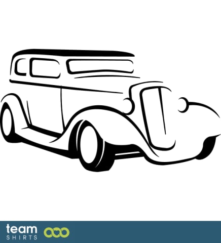 outline vintage car