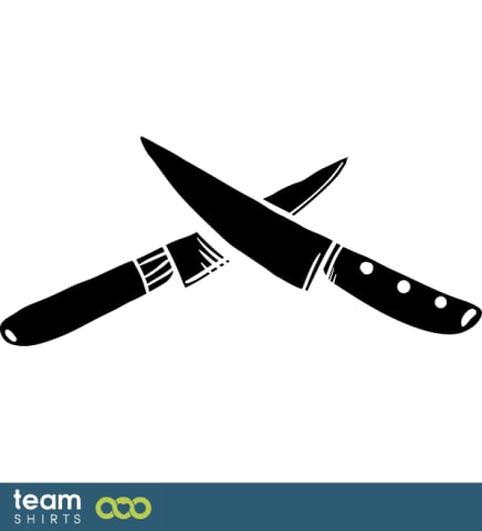 Crossed knives