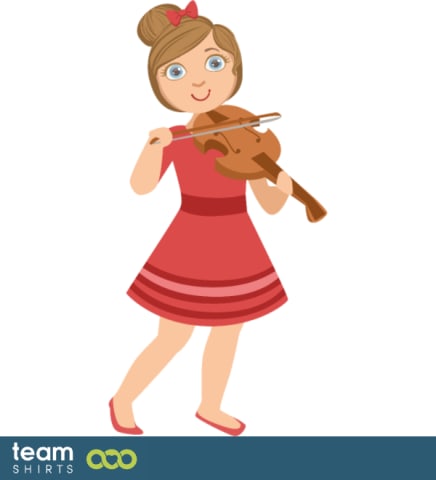 Girl playing Violin