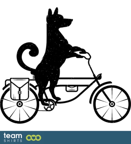 2 dog bike png vectorstock 6886395