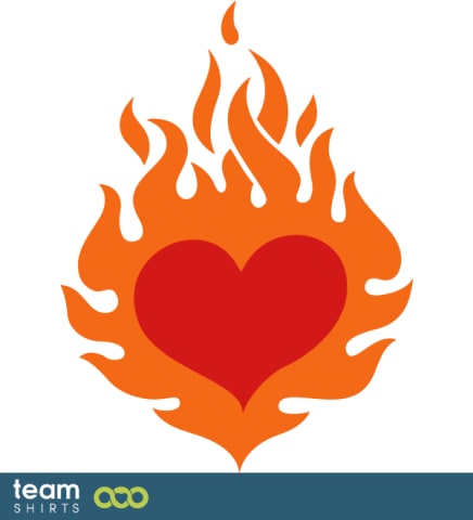 Burning heart