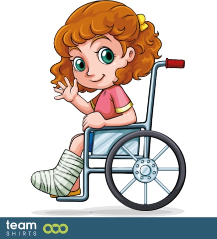 Girl in wheelchair