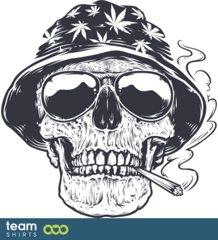 Smoking skull