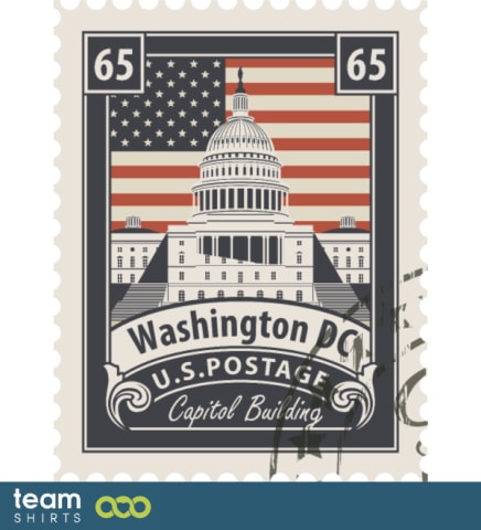 Countries Flags stamp