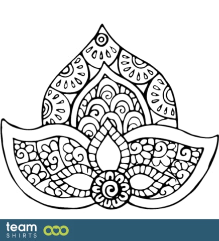 Henna tattoo lotus