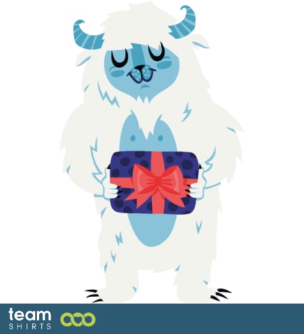 Yeti with a gift